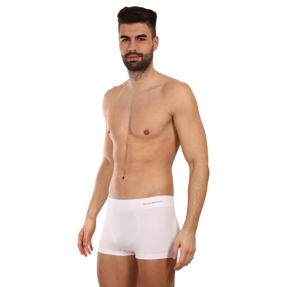 Herenboxershort Gino naadloos bamboe wit (53005)