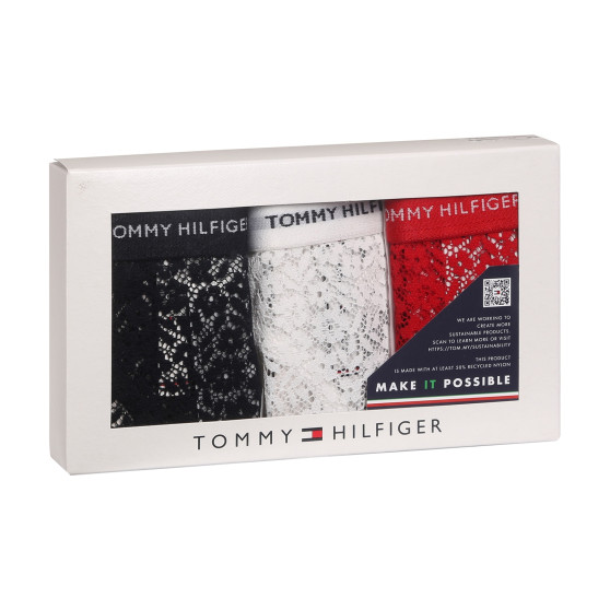 3PACK dames string Tommy Hilfiger veelkleurig (UW0UW04896 0X0)