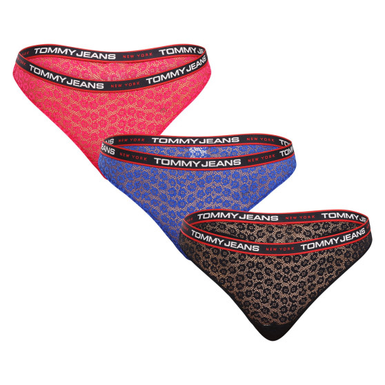 3PACK dames string Tommy Hilfiger veelkleurig (UW0UW04714 0SC)