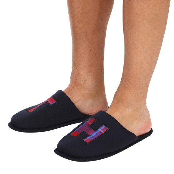 Herenpyjama Tommy Hilfiger met slippers multicolour in geschenkverpakking (UM0UM02989 0G5)