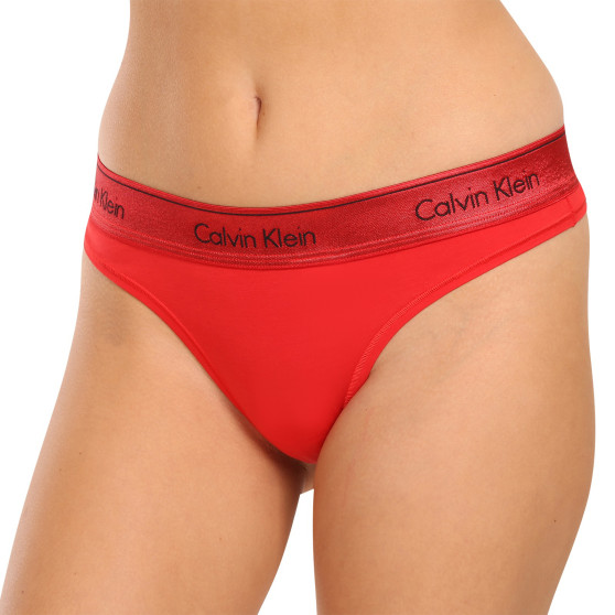 Dames string Calvin Klein rood (QF7449E-XAT)