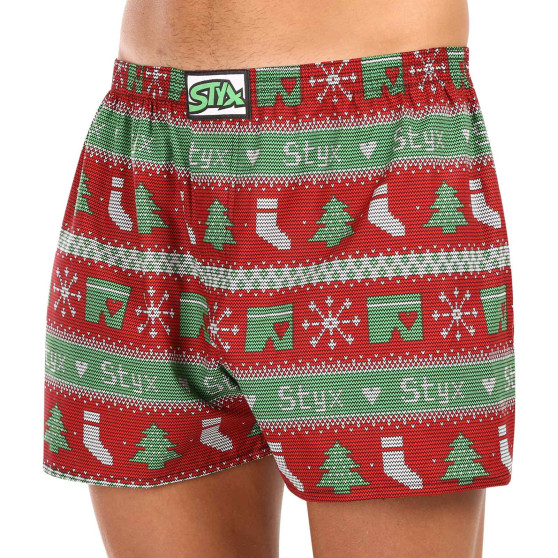 Herenboxershort Styx art classic rubber oversized christmas knit (E1658)