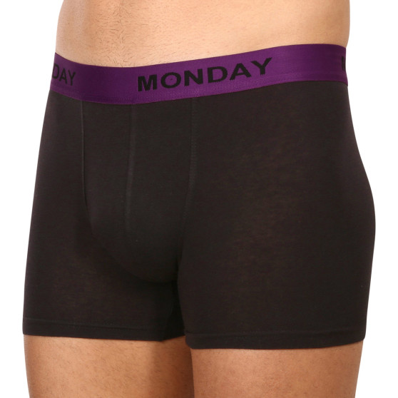 7PACK herenboxershort Nedeto zwart (7NB001-week)