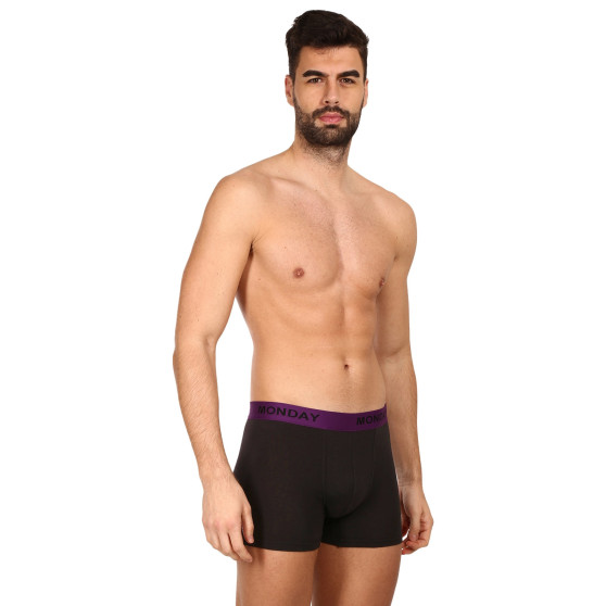 7PACK herenboxershort Nedeto zwart (7NB001-week)