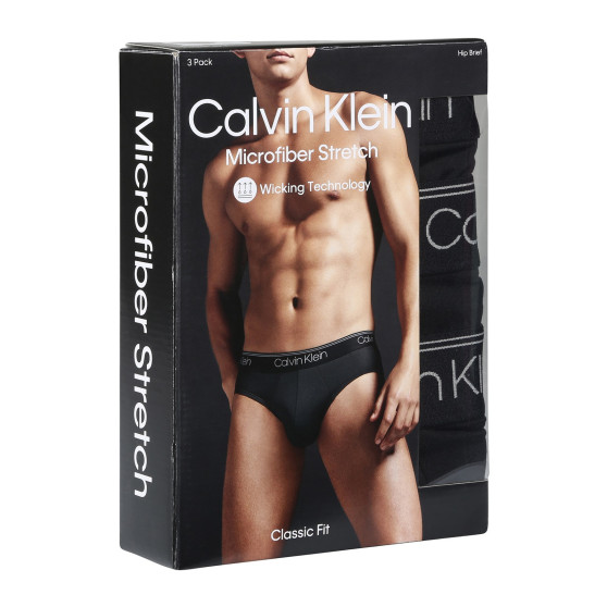 3PACK herenslip Calvin Klein zwart (NB2568A-UB1)