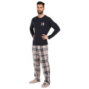 Herenpyjama Tommy Hilfiger met slippers multicolour in geschenkverpakking (UM0UM02989 0S1)