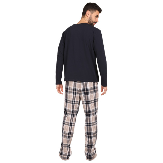 Herenpyjama Tommy Hilfiger met slippers multicolour in geschenkverpakking (UM0UM02989 0S1)