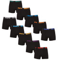 10PACK herenboxershort Nedeto zwart (10NB004b)