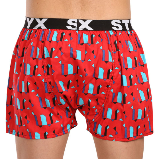 Herenboxershort Styx kunst sport rubber patronen (B1659)