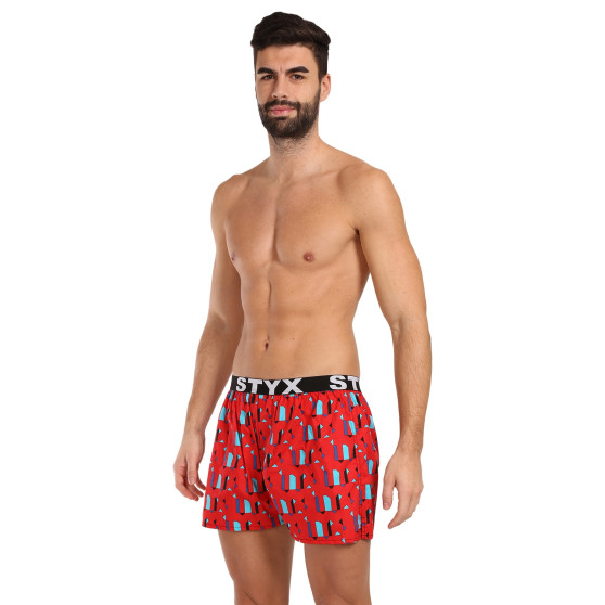 Herenboxershort Styx kunst sport rubber patronen (B1659)