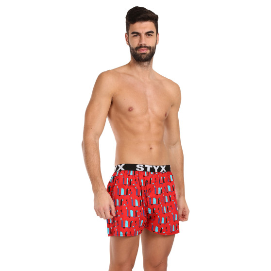 Herenboxershort Styx kunst sport rubber patronen (B1659)