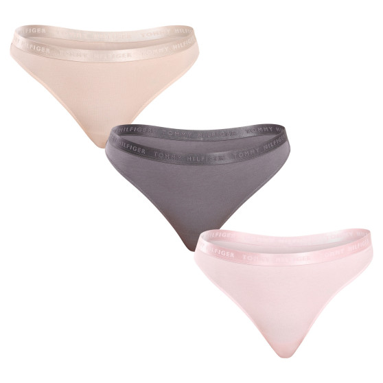 3PACK dames string Tommy Hilfiger veelkleurig (UW0UW04480 0R4)