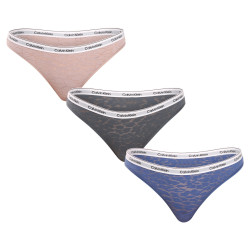 3PACK dames Braziliaanse slip Calvin Klein veelkleurig (QD5068E-GP8)