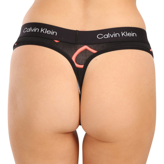 Dames string Calvin Klein zwart (QF7479E-H1R)