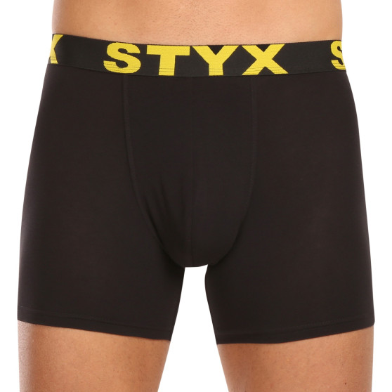 5PACK herenboxershort Styx lang sport elastisch zwart (5U9601)