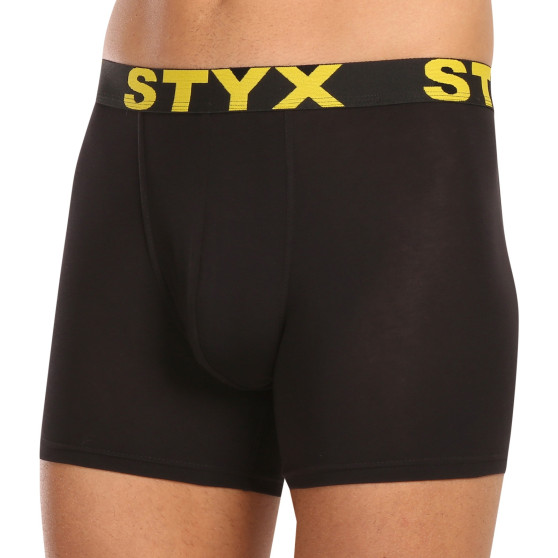 5PACK herenboxershort Styx lang sport elastisch zwart (5U9601)