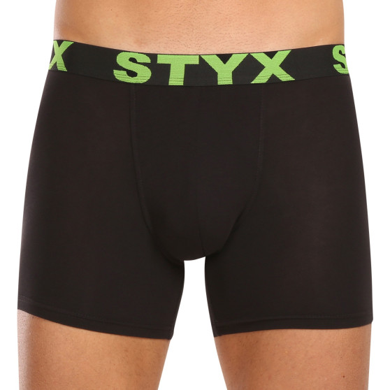 5PACK herenboxershort Styx lang sport elastisch zwart (5U9601)