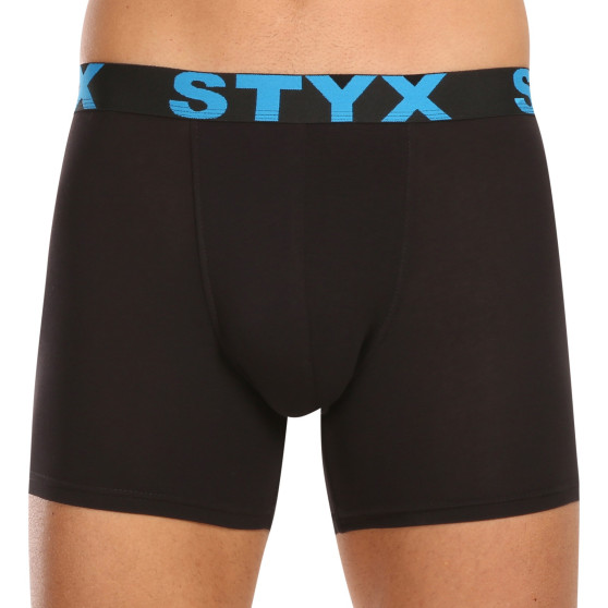 5PACK herenboxershort Styx lang sport elastisch zwart (5U9601)