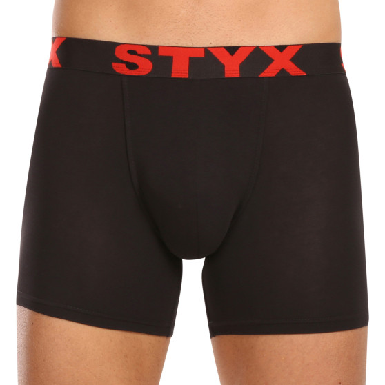 5PACK herenboxershort Styx lang sport elastisch zwart (5U9602)