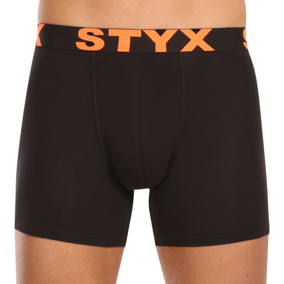 5PACK herenboxershort Styx lang sport elastisch zwart (5U9602)