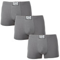 3PACK herenboxershort Styx classic rubber donkergrijs (3Q1063)