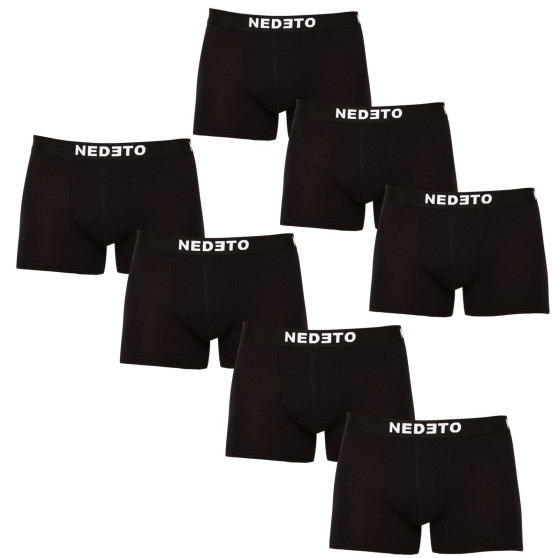 7PACK herenboxershort Nedeto zwart (7NB001b)