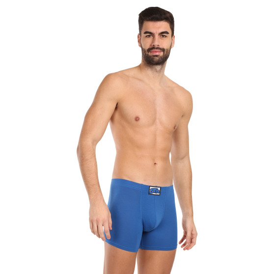 Herenboxershort Styx lang klassiek elastisch blauw (F1167)