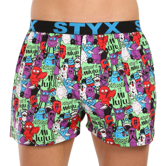 Herenboxershort Styx kunst sport rubberen monsters (B01555/2)