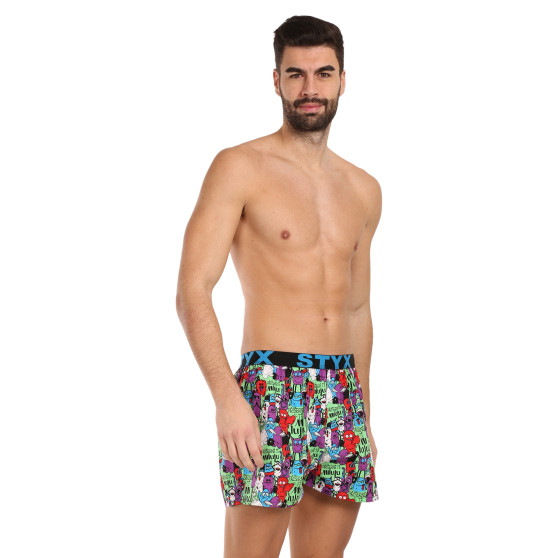 Herenboxershort Styx kunst sport rubberen monsters (B01555/2)