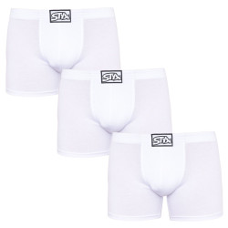 3PACK herenboxershort Styx lang klassiek elastisch wit (3F1061)