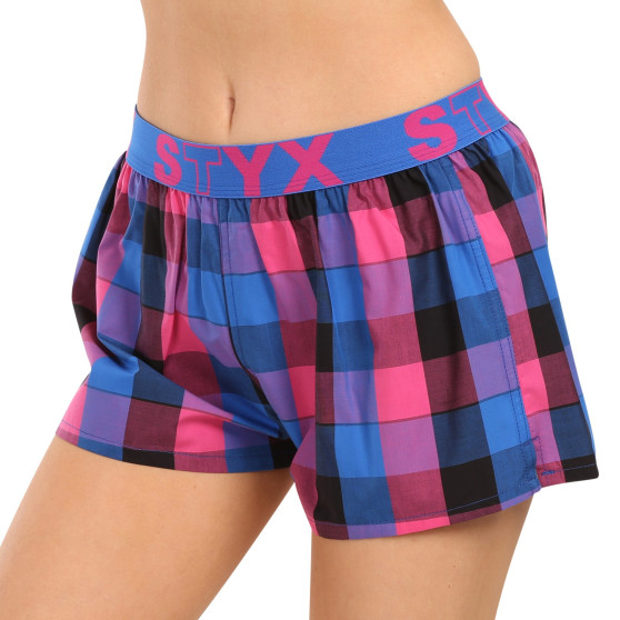 3PACK Damesboxershorts Styx sport elastisch meerkleurig (3T10812)