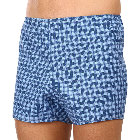 Klassieke Herenboxershorts Foltýn blauwe ruiten (K54)