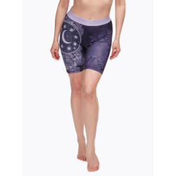 Vrolijke korte dames legging Dedoles Purple Moon (D-W-AW-BS-C-C-1288)