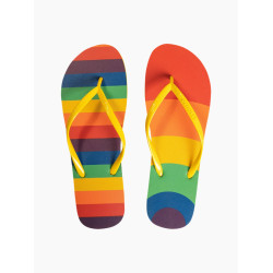 Vrolijke teenslippers Dedoles Regenboogstrepen (D-U-SCL-F-FF-C-919)