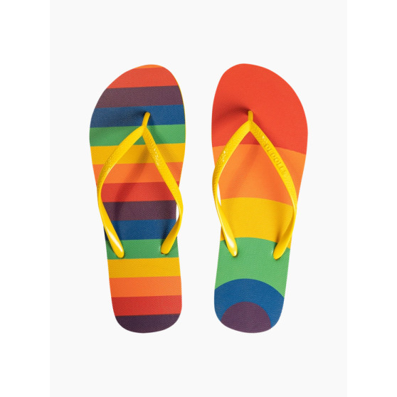 Vrolijke teenslippers Dedoles Regenboogstrepen (D-U-SCL-F-FF-C-919)