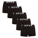 5PACK herenboxershort Styx sport elastisch oversized zwart (5R960)