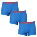 3PACK herenboxershort Styx sport elastisch blauw (3G1167)