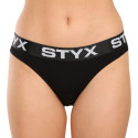 Dames slip Styx sportelastisch zwart (IK960)