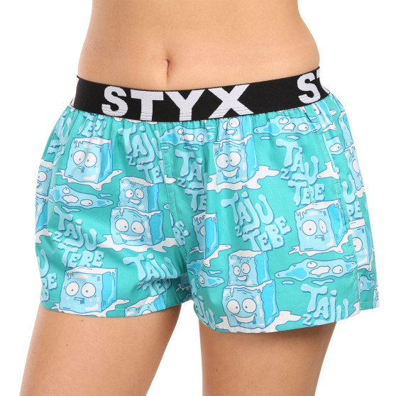 Damesshort Styx kunst sport rubber ijsblokjes (T1657)