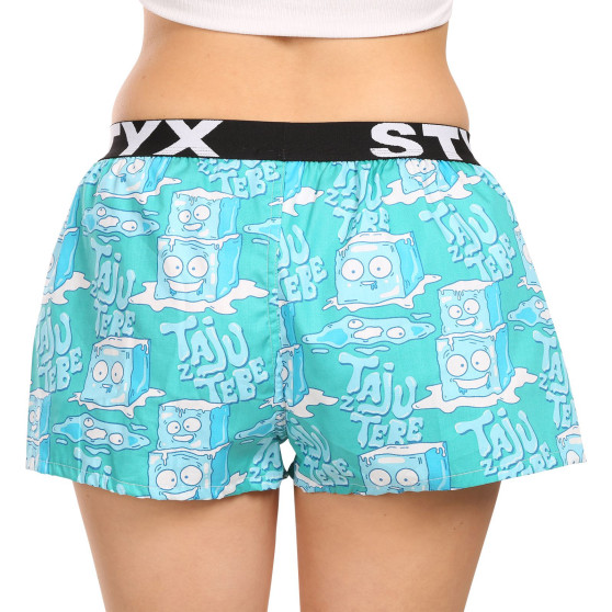 Damesshort Styx kunst sport rubber ijsblokjes (T1657)