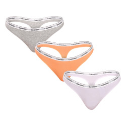 3PACK dames string Calvin Klein veelkleurig (QD5209E-NPA)