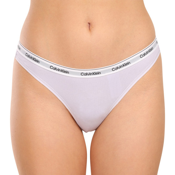 3PACK dames string Calvin Klein veelkleurig (QD5209E-NPA)