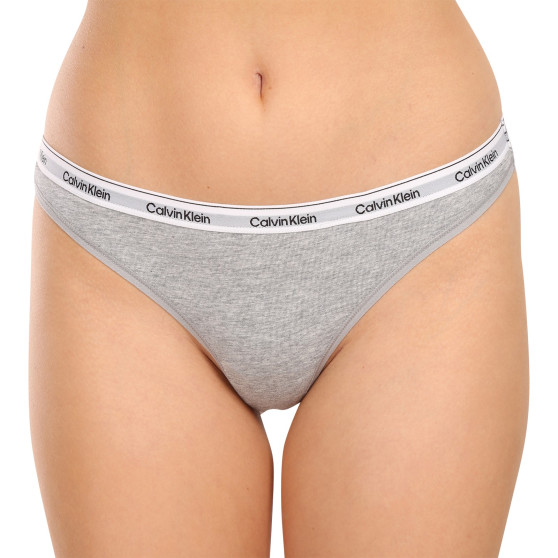 3PACK dames string Calvin Klein veelkleurig (QD5209E-NPA)