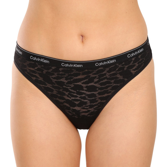 3PACK Dames slip Calvin Klein zwart (QD5069E-UB1)