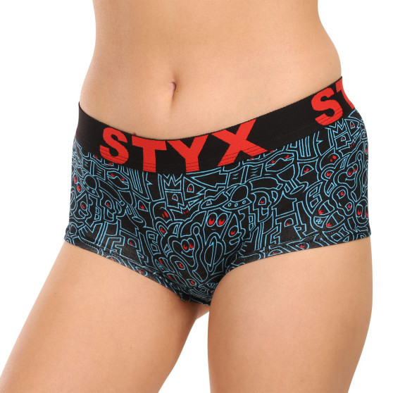 3PACK damesslip Styx kunst met been veelkleurig (3IN12672)