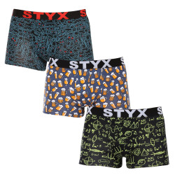 3PACK herenboxershort Styx art sport rubber multicolour (3G12672/2)