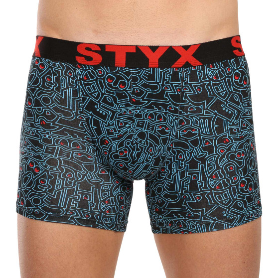 3PACK herenboxershort Styx lang kunst sport elastisch meerkleurig (3U12672/2)