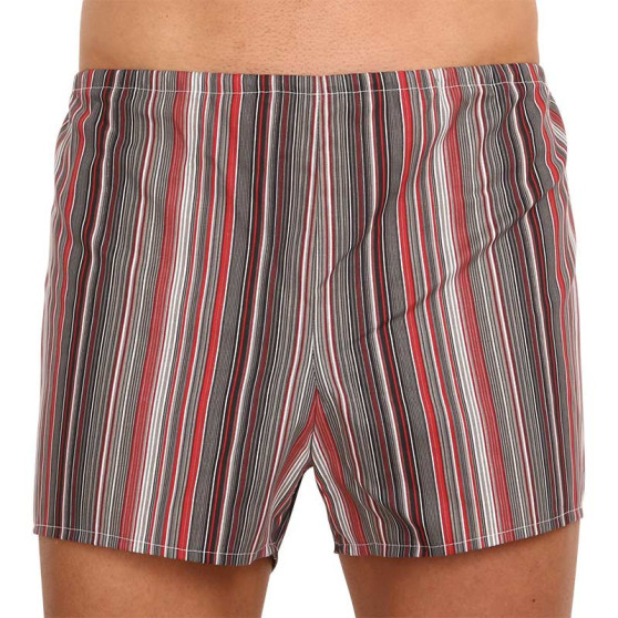 3PACK Klassieke Herenboxershorts Foltýn rode strepen (3xK52)