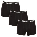 3PACK herenboxershort Nedeto Rebel zwart (3NBR001)