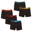 5PACK herenboxershort Nedeto zwart (5NB002b)